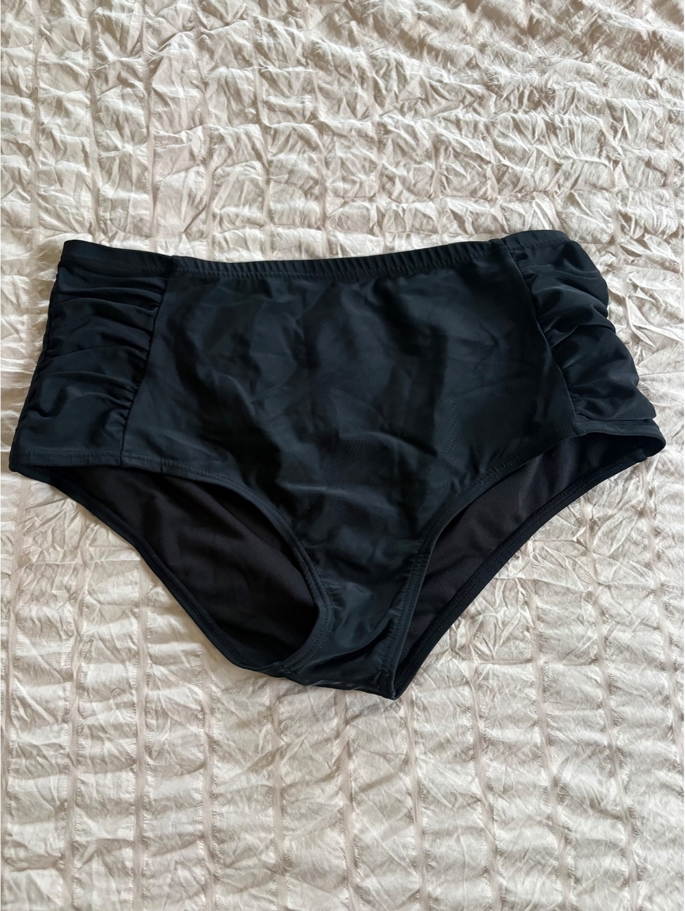 Smart & Sexy Black High Waist Swim Bottoms XL